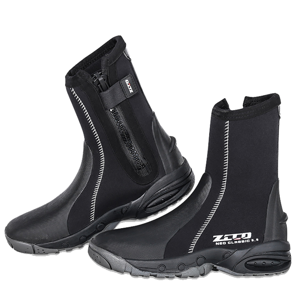 Aquatic Sports Shoes - 네오프렌 다이빙 부츠, 사이드 지퍼 잠수복,