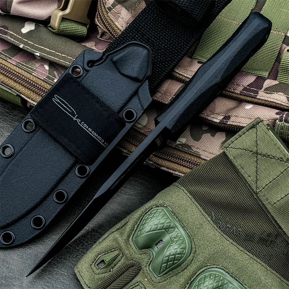 KA‑BAR EK50 칼집이 있는 고정형 칼날 칼 8C - Dive Knife Titanium 리뷰 및 가격