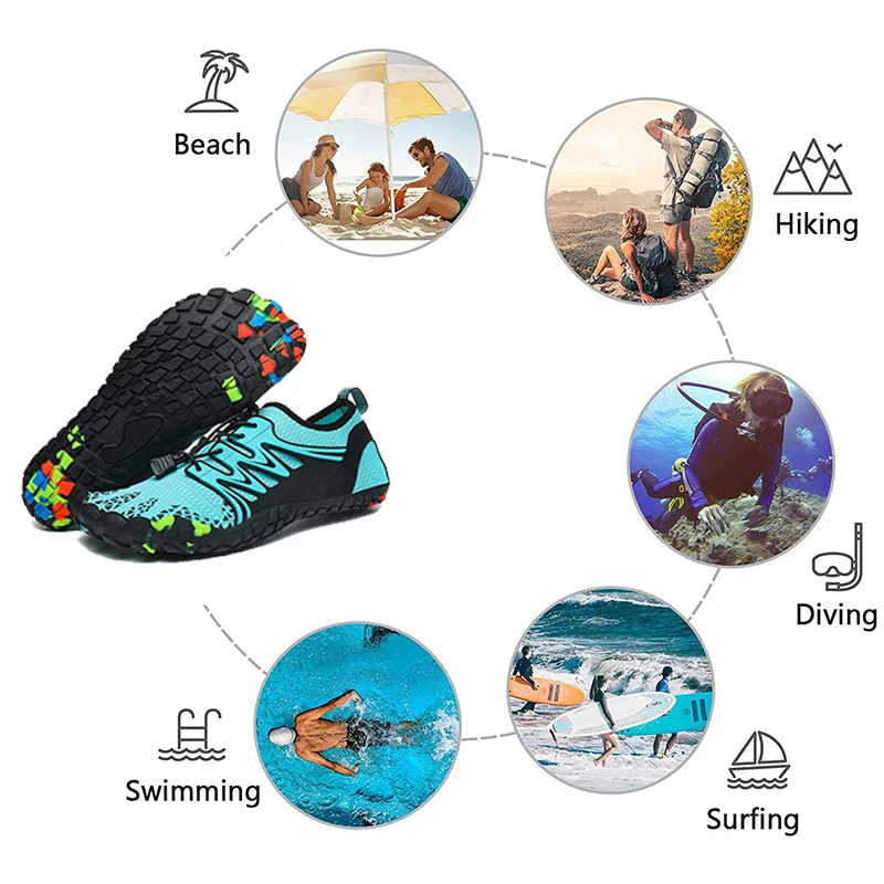 남녀공용 워터 슈즈, 빠른 건조 아쿠아 슈즈, 배수 웨 - Aquatic Sports Shoes 리뷰 및 가격